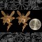 Antiqued Copper Plated Brass Fairy Pendants with One Ring - Set of Two - C-P80